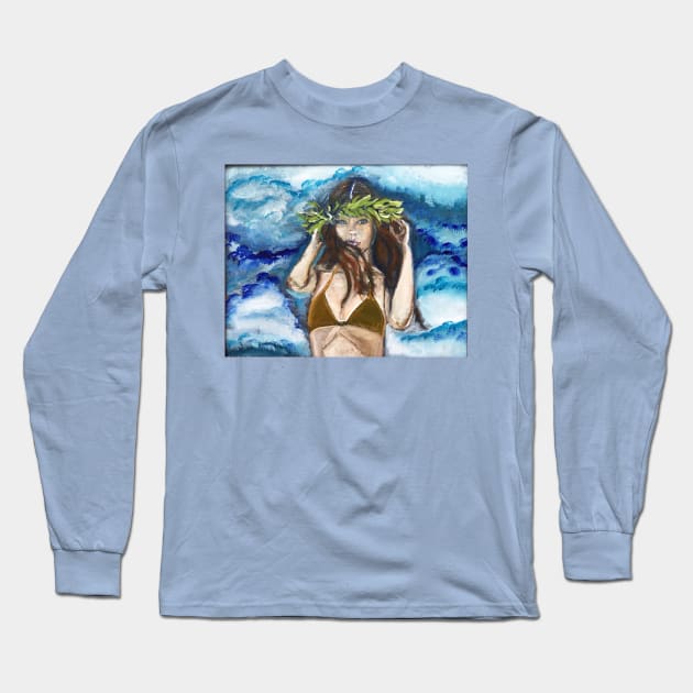 Haku Princess Long Sleeve T-Shirt by Nik Inked Art